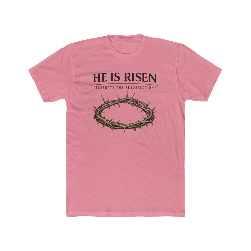 Mens " He is Risen " Christian T-Shirt | Next Level Brand