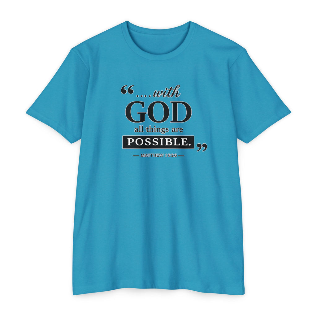 Womens With God All Things Are Possible T-Shirt