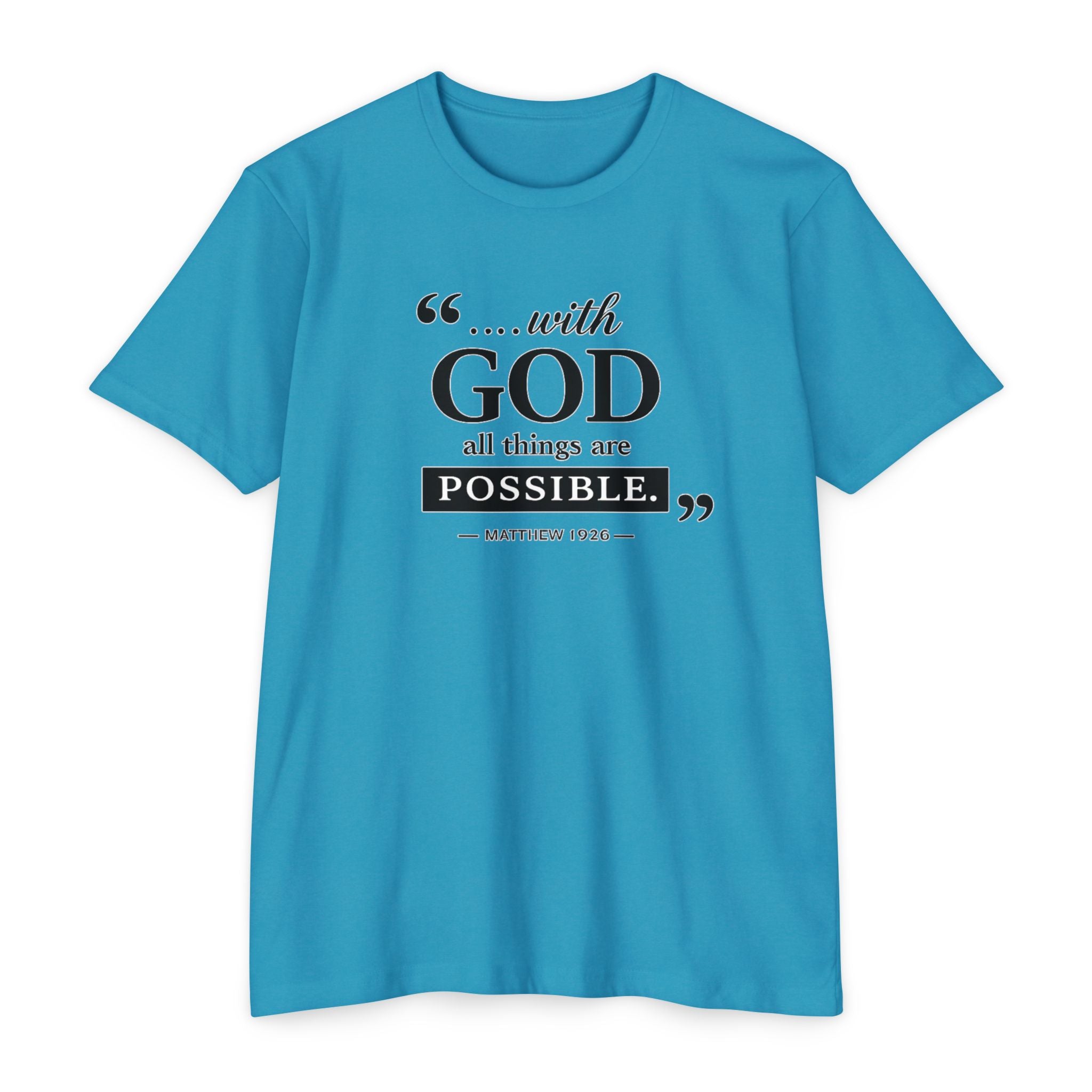 Womens With God All Things Are Possible T-Shirt