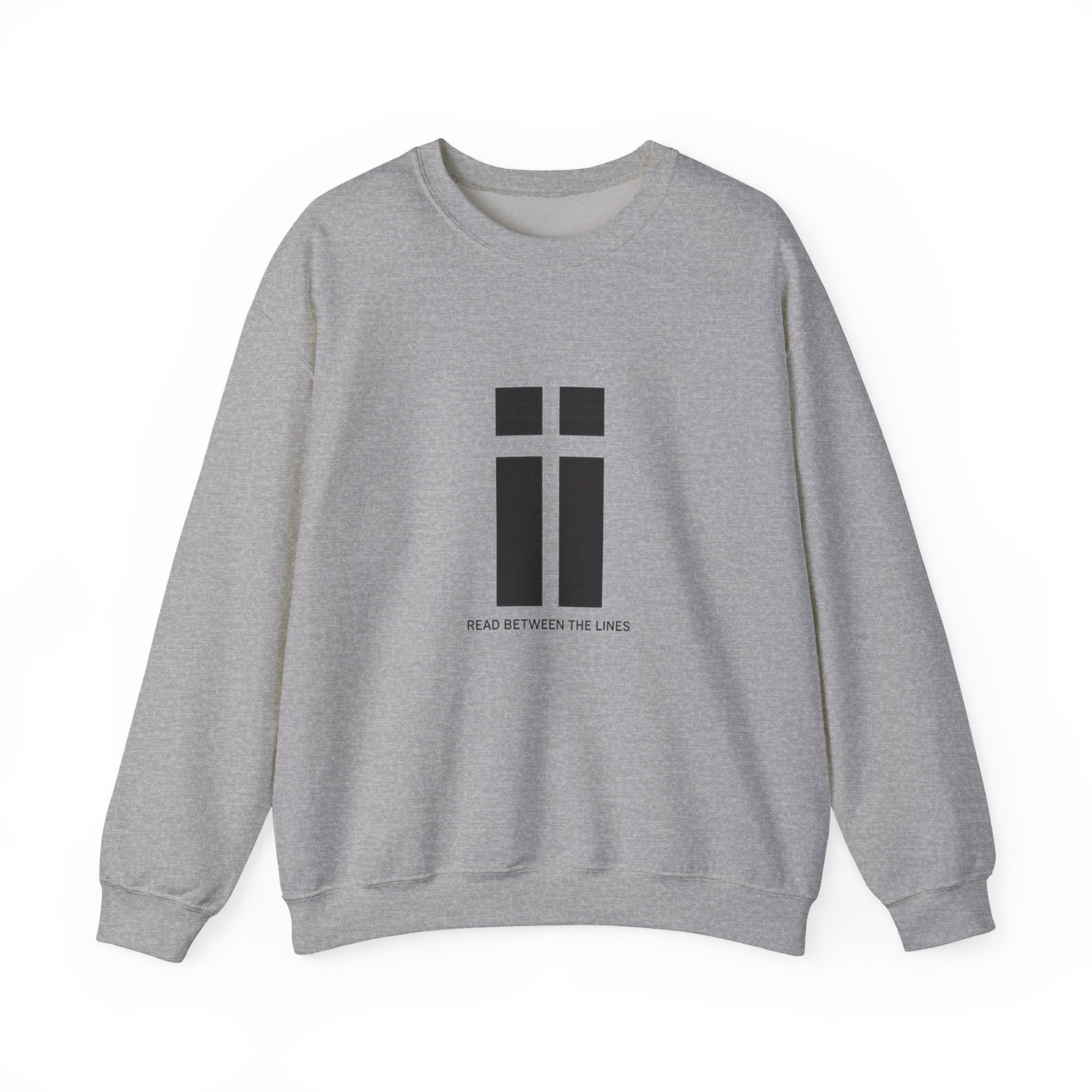 Womens Minimalist 'Read Between The Lines' Crewneck Sweatshirt