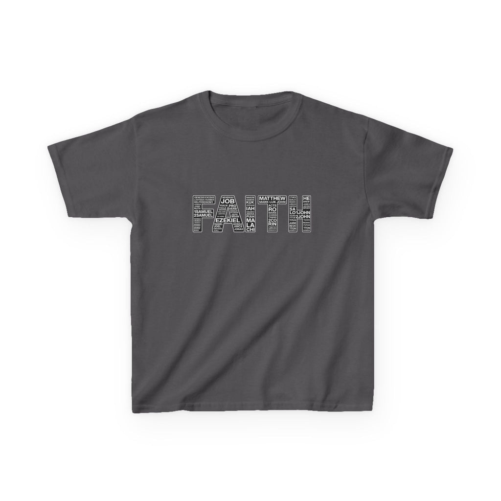 Boys 'FAITH' Graphic Tee — Inspirational Christian Youth Shirt