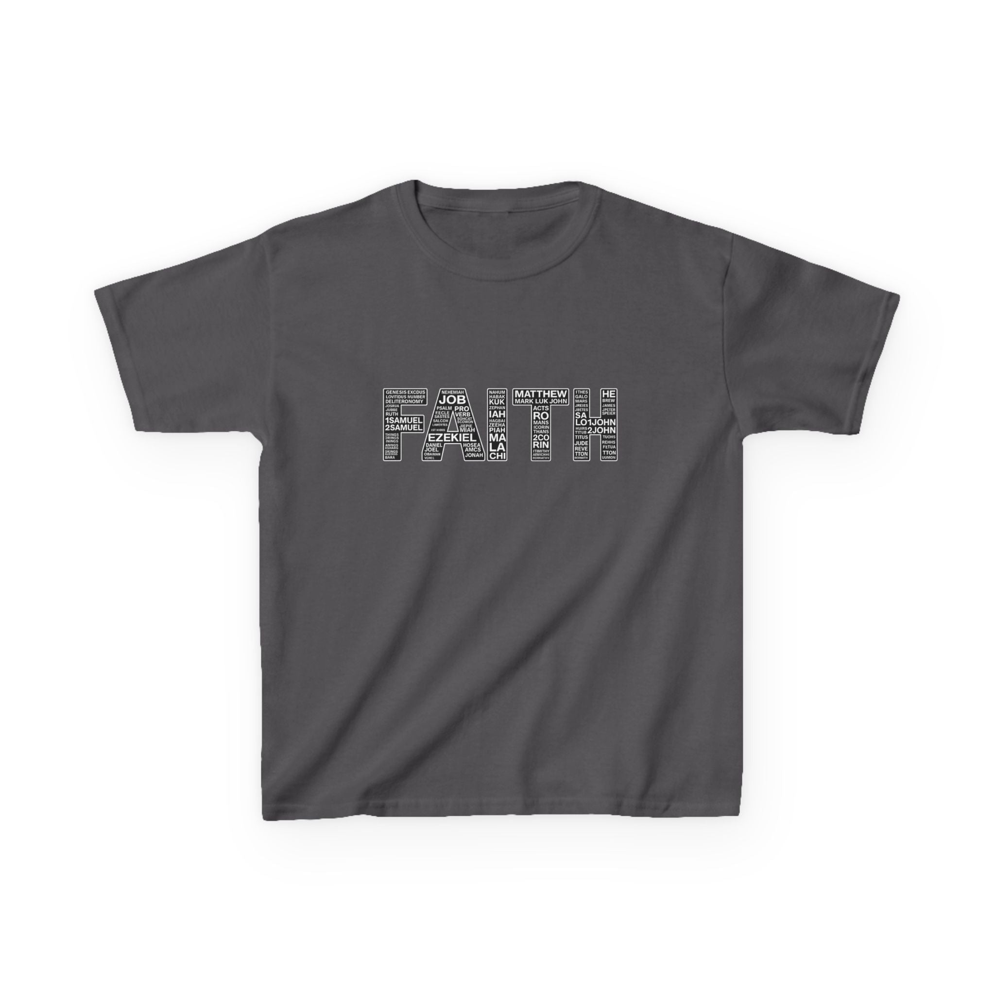 Boys 'FAITH' Graphic Tee — Inspirational Christian Youth Shirt