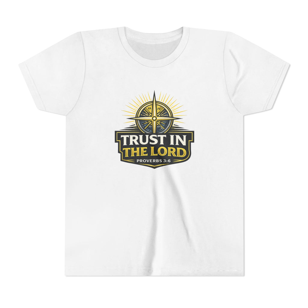 Youth Tee - "Trust in the Lord" Compass Design (Proverbs 3:5-6)