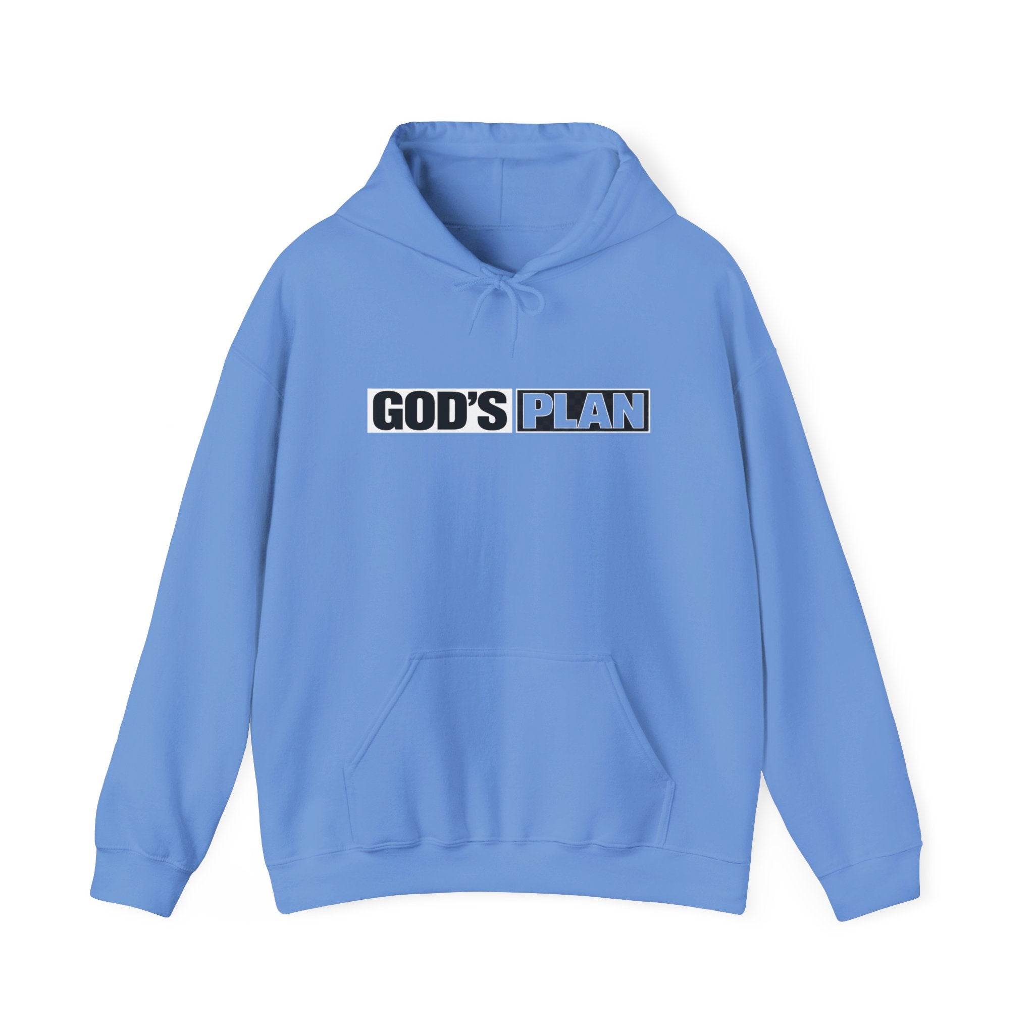 God's Plan Hoodie — Minimal Faith Graphic Hooded Sweatshirt