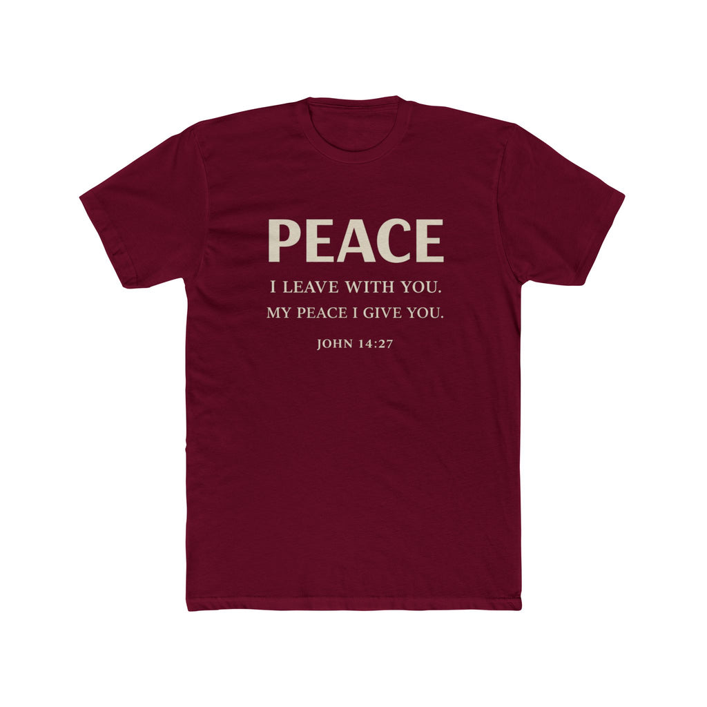 Mens Dove Flight Tee — Soft White T‑Shirt with Soaring Dove Graphic