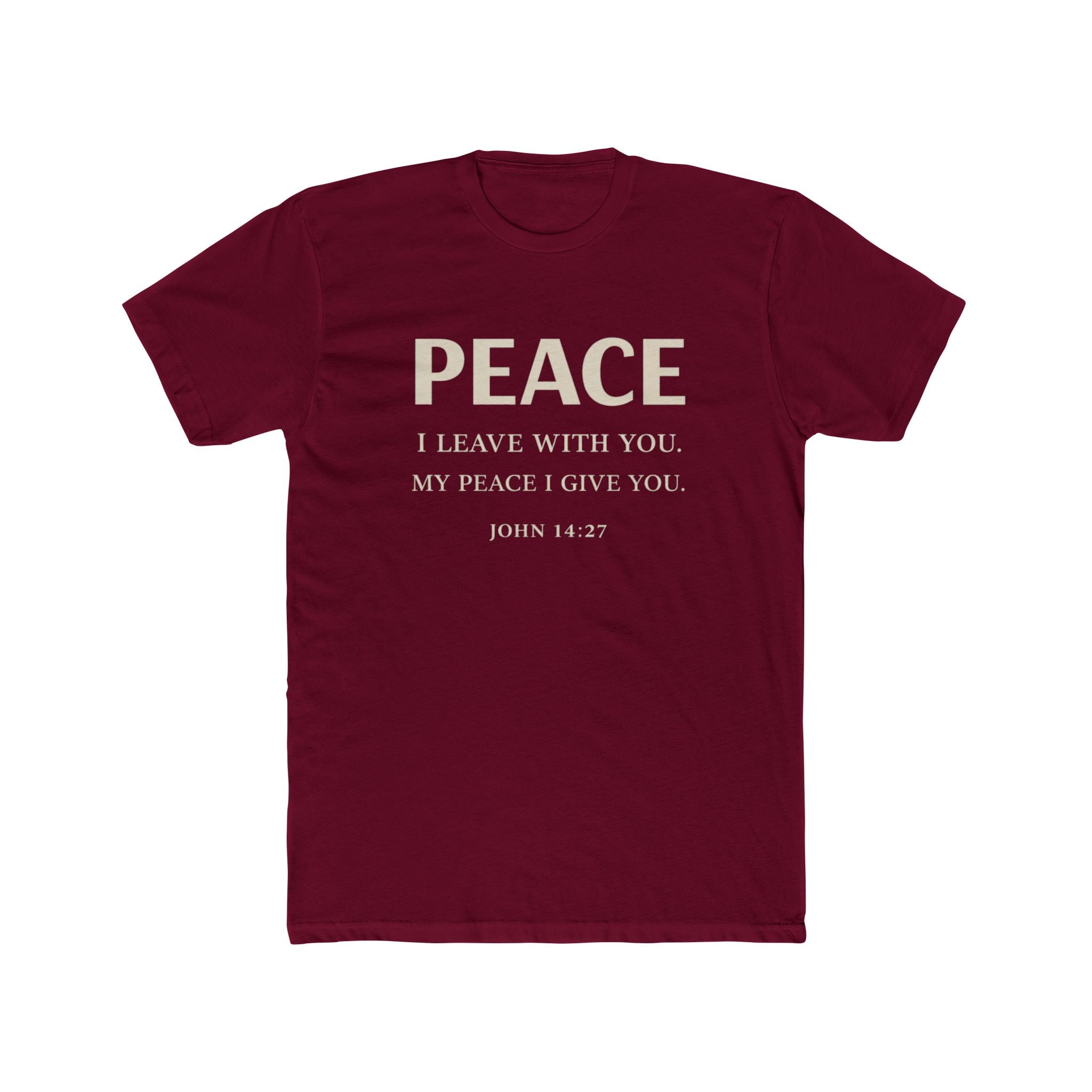 Mens Dove Flight Tee — Soft White T‑Shirt with Soaring Dove Graphic