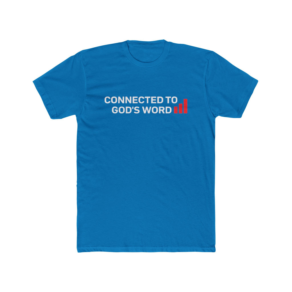 Connected to God's Word | Men Christian Faith Graphic Shirt