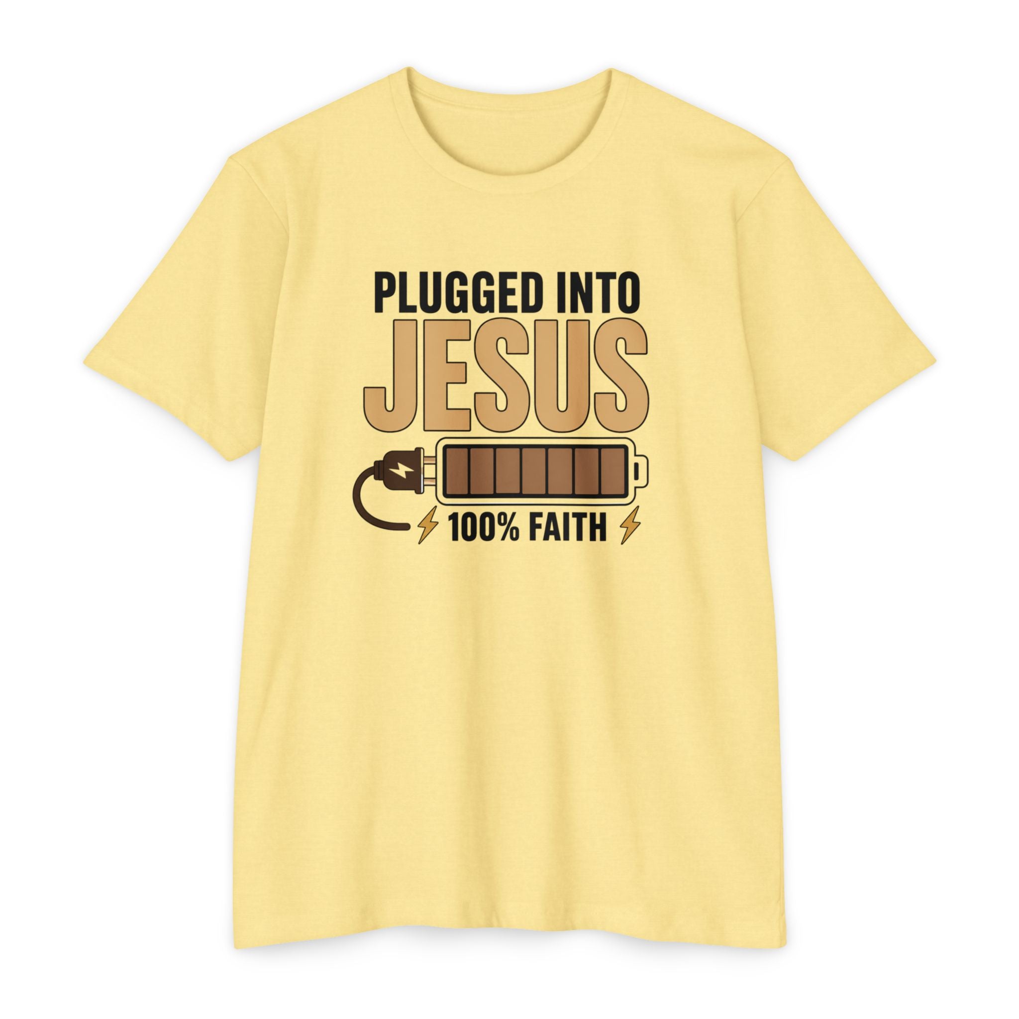 Womens Plugged Into Jesus T-Shirt |