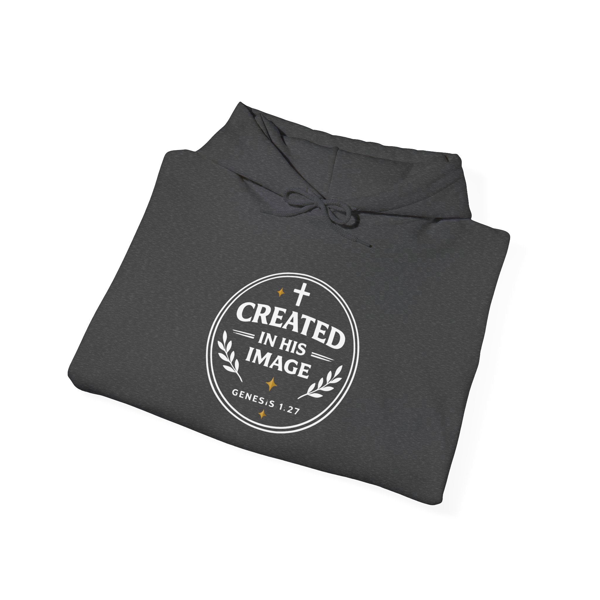 Womens Created in His Image Hoodie — Christian Faith Hooded Sweatshirt