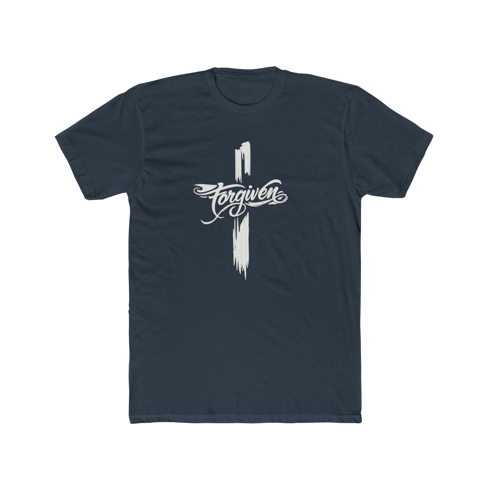 Faith Cross Script T-Shirt | Religious Christian Tee