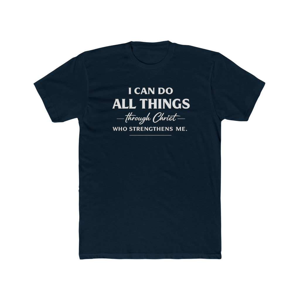 I Can Do All Things Christian Shirt | Crew Tee, Faith Typography