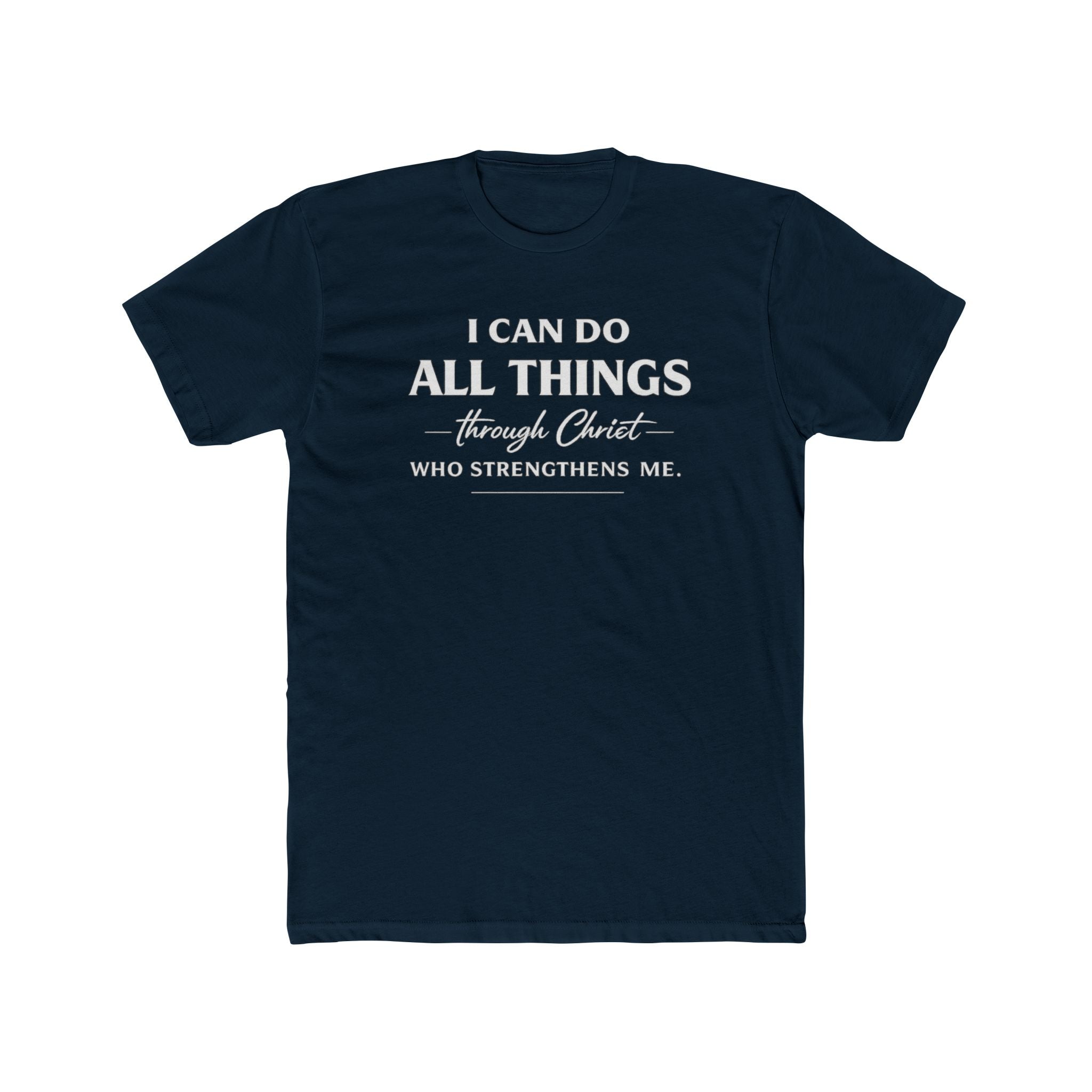 I Can Do All Things Christian Shirt | Crew Tee, Faith Typography