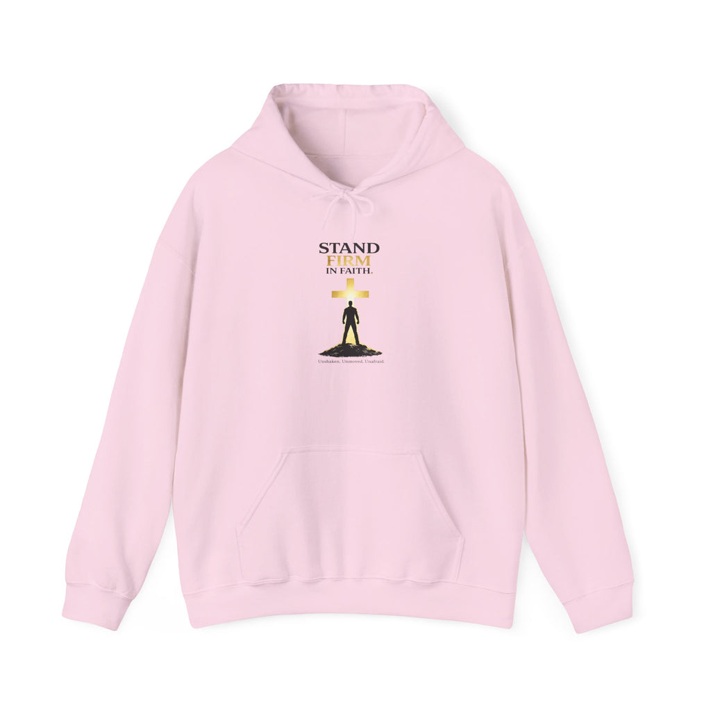 Men Stand Firm In Faith Hoodie — Christian Inspirational Hooded Sweatshirt