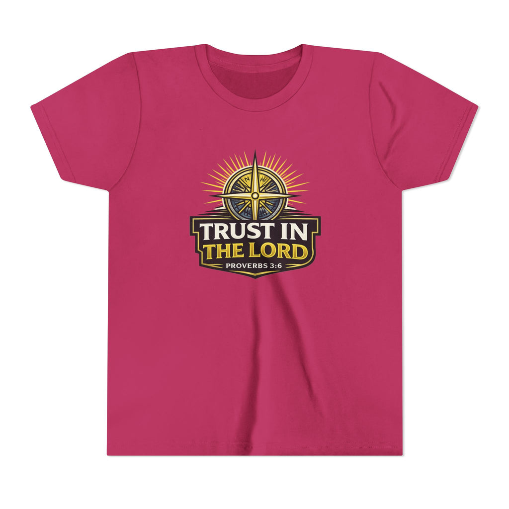 Youth Tee - "Trust in the Lord" Compass Design (Proverbs 3:5-6)