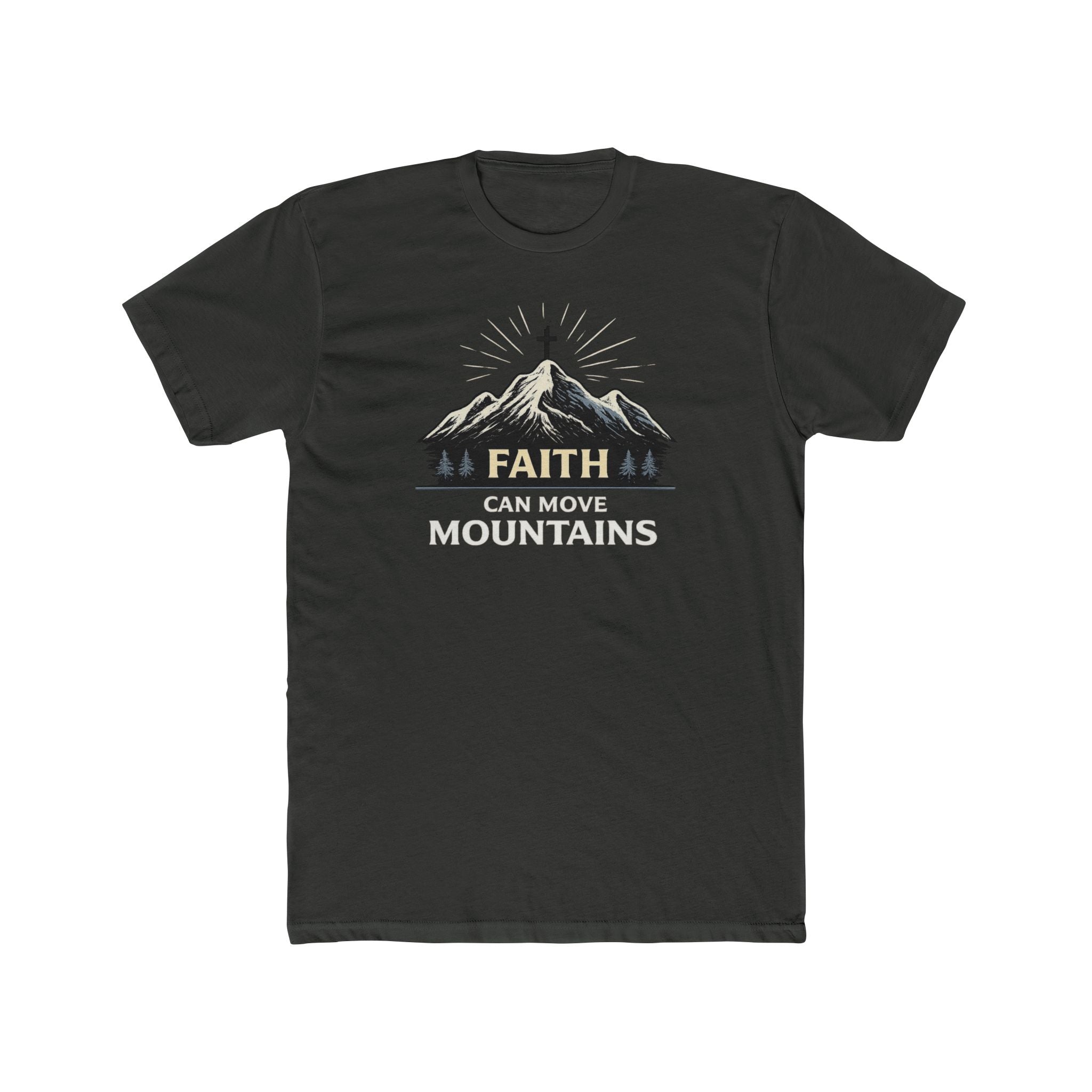 Faith Can Move Mountains T-Shirt | Mountain Graphic Tee, Inspirational Christian Shirt