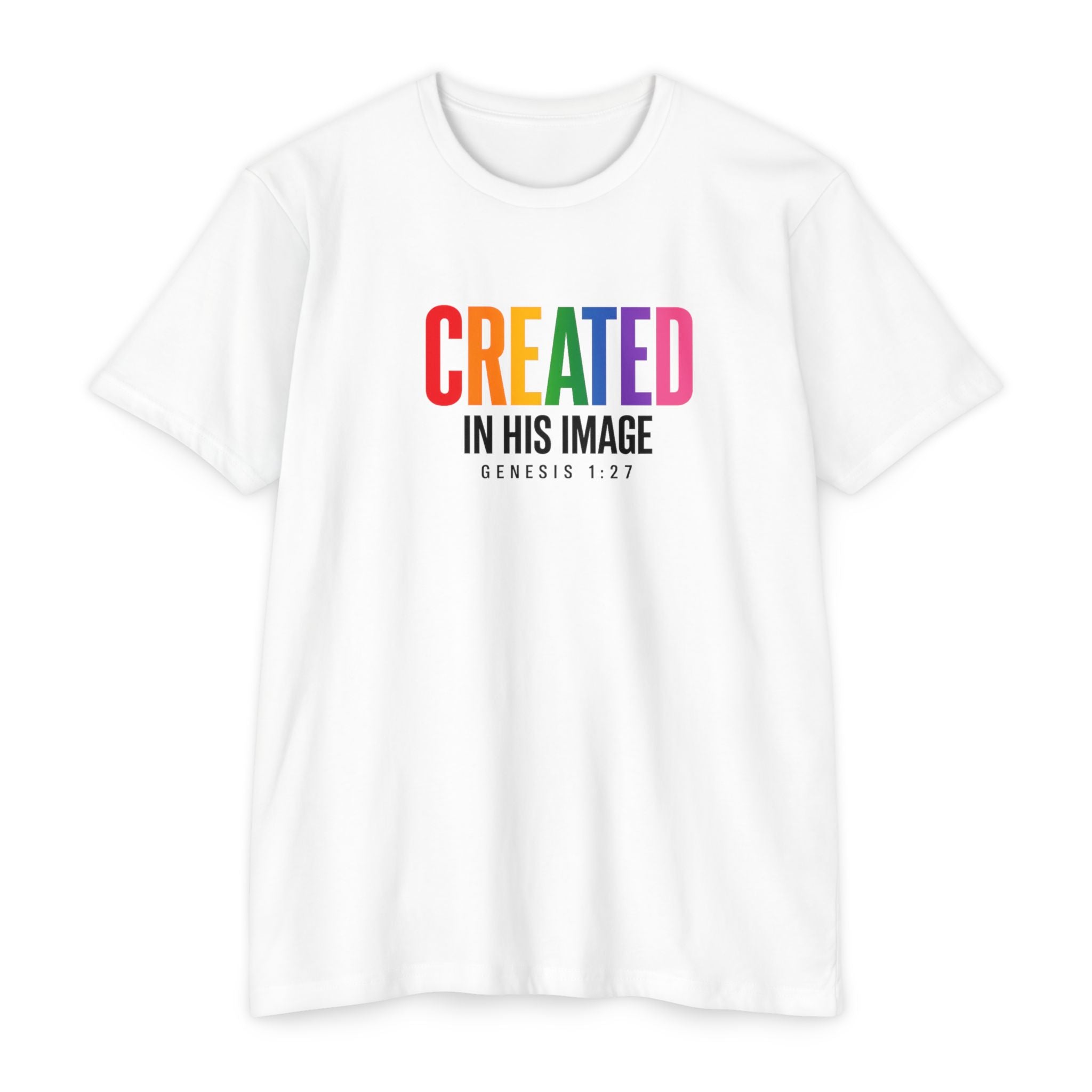 Women Created in His Image T-Shirt | Christian Scripture Genesis 1:27