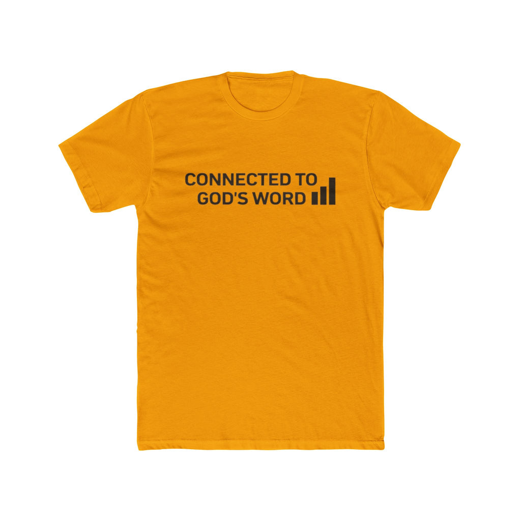 Connected to God's Word | Men Christian Faith Graphic Shirt