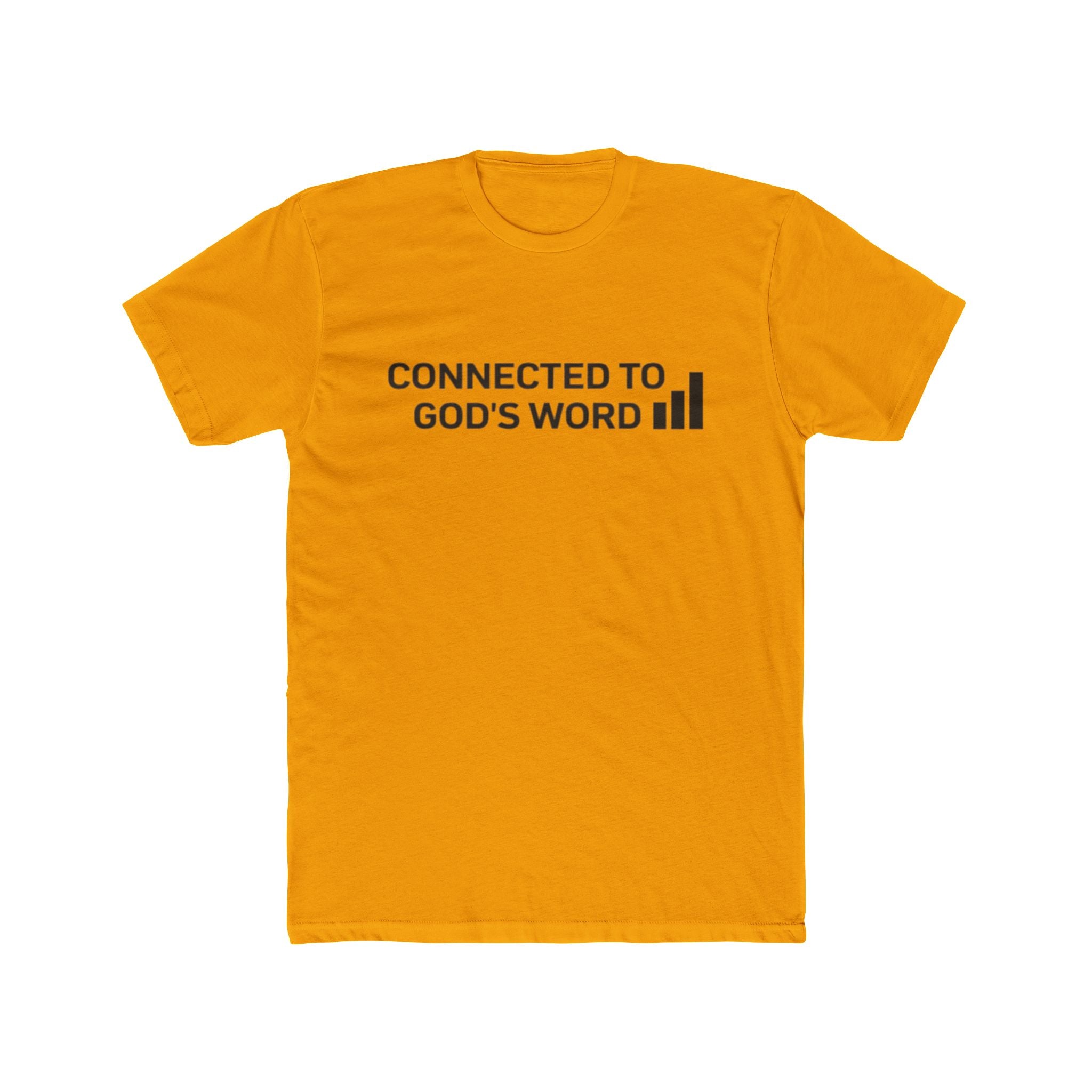 Connected to God's Word | Men Christian Faith Graphic Shirt