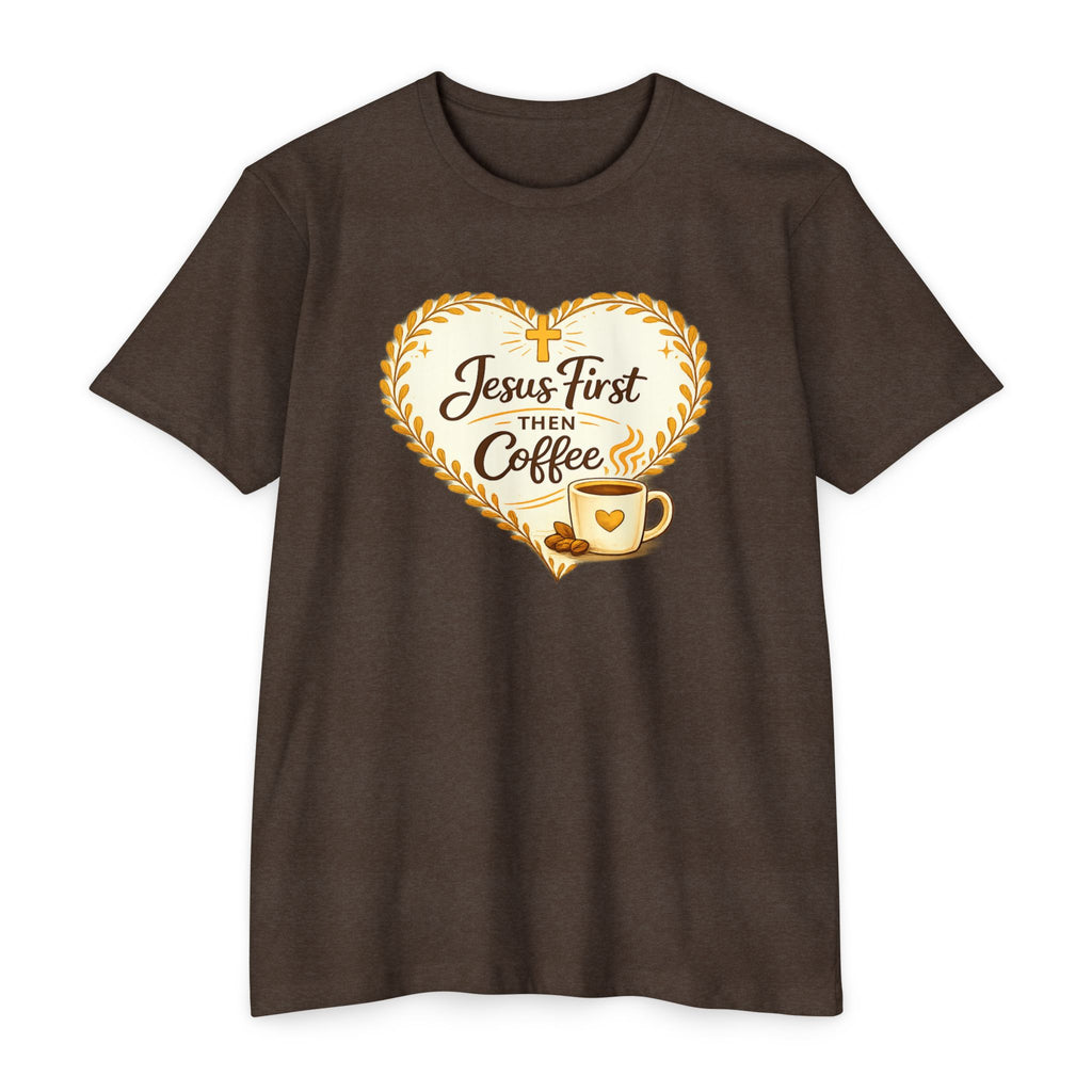 Womens Jesus First Then Coffee T-Shirt