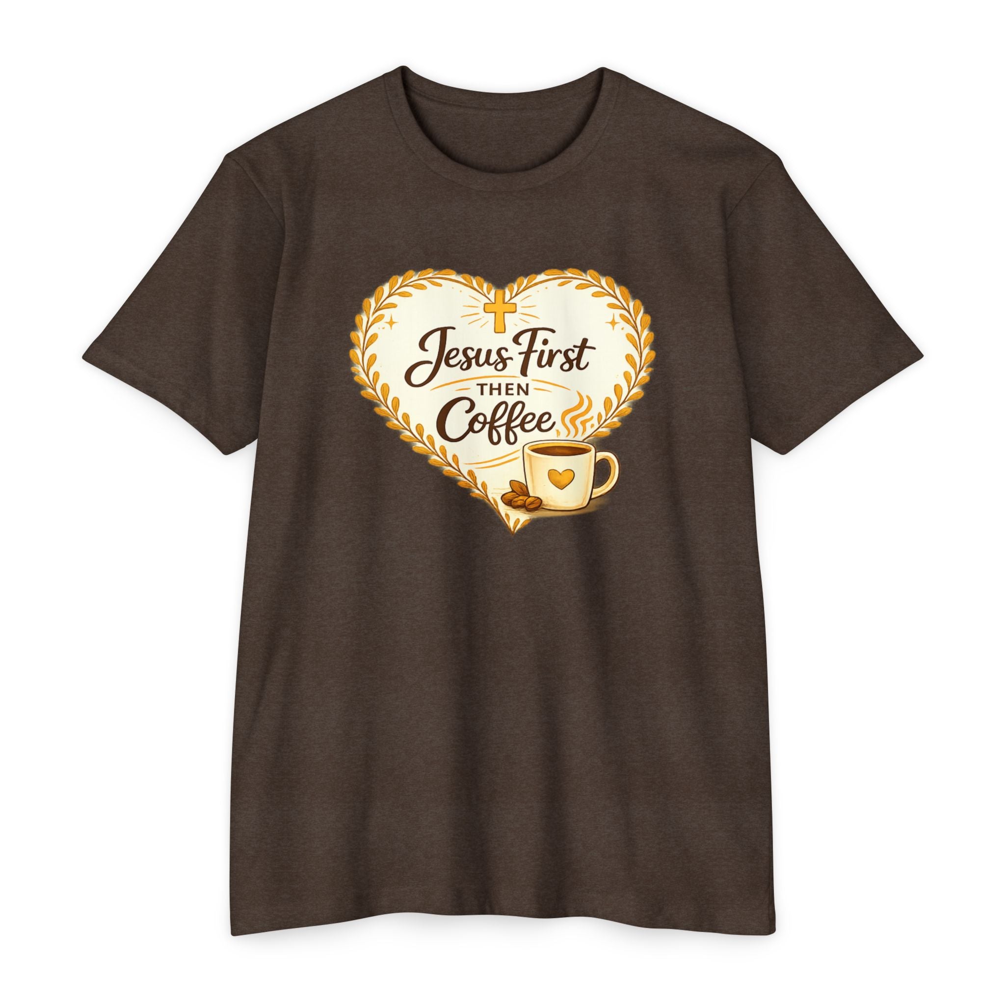 Womens Jesus First Then Coffee T-Shirt