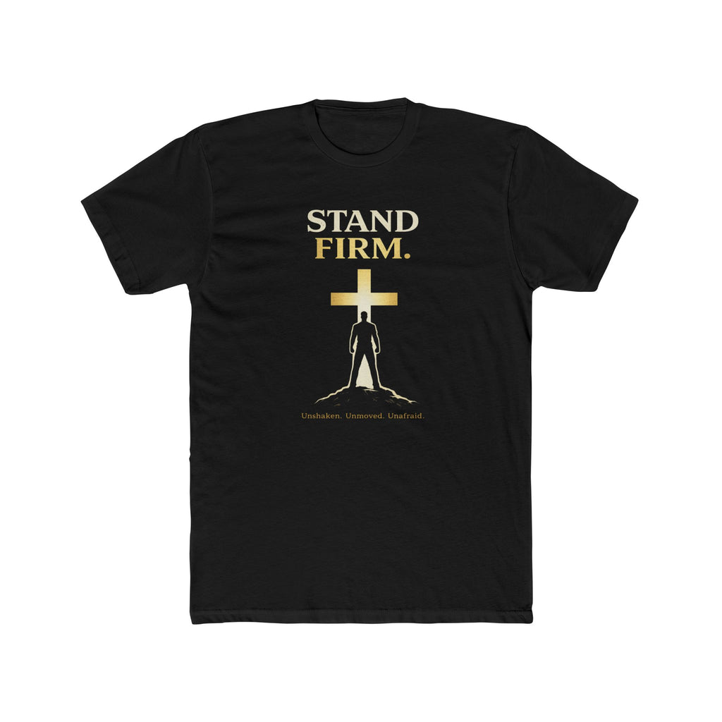Stand Firm Cross silhouette T-Shirt | Christian faith shirt