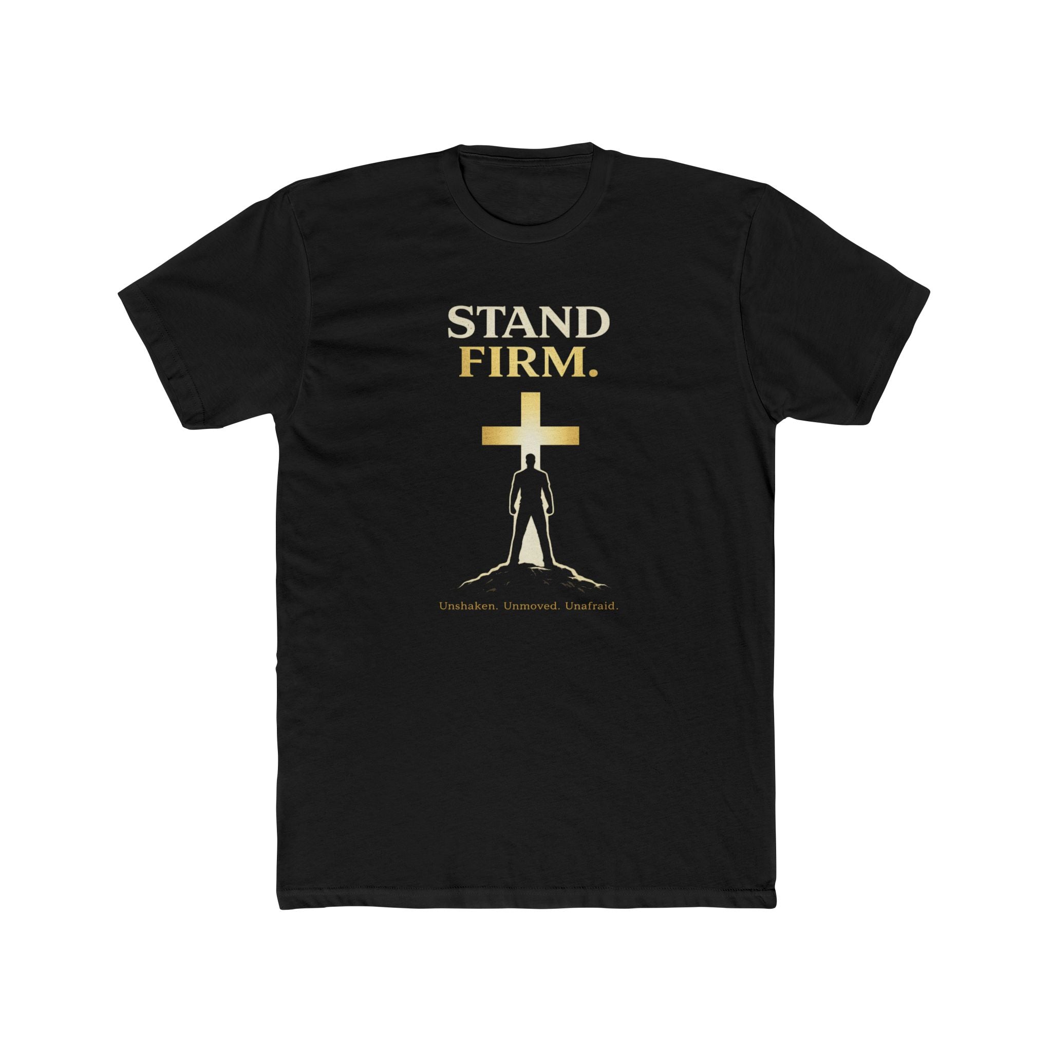 Stand Firm Cross silhouette T-Shirt | Christian faith shirt
