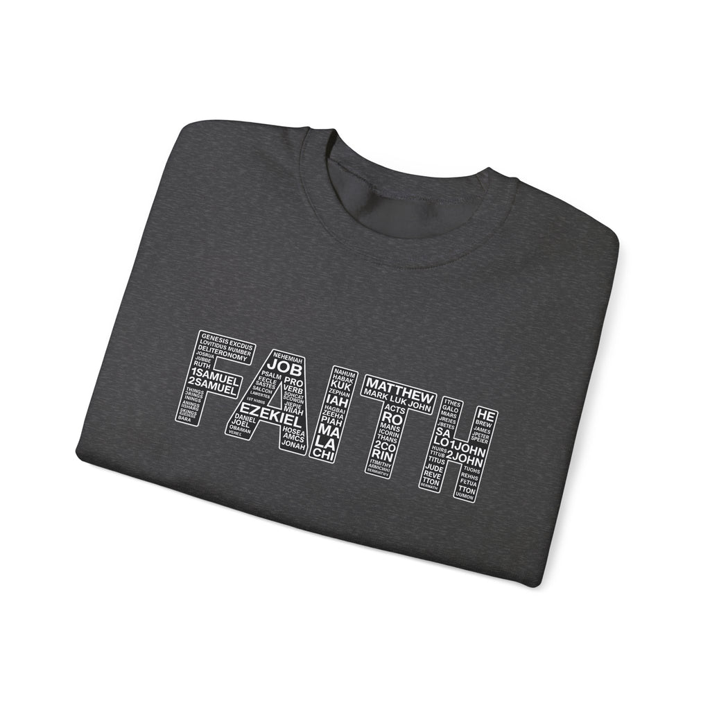Womens Faith Graphic Sweatshirt  Inspirational Faith Crewneck