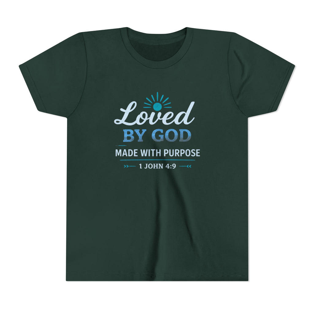 Boys Youth Short Sleeve Tee "Loved By God"