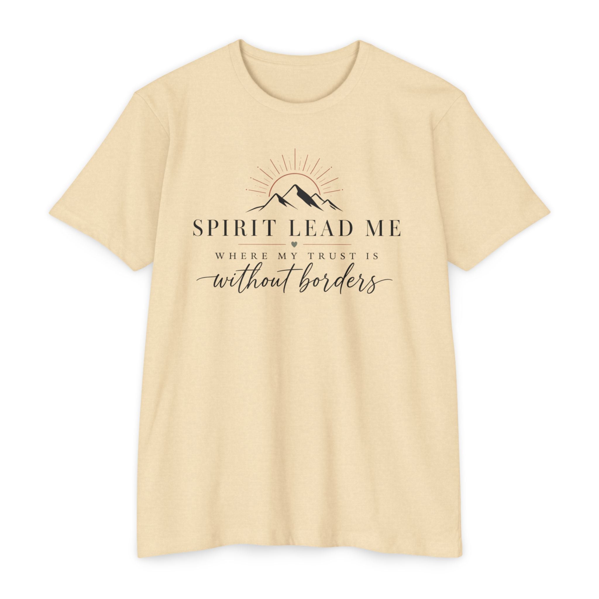 Womens  "Spirit Lead Me" Inspirational Christian Tee
