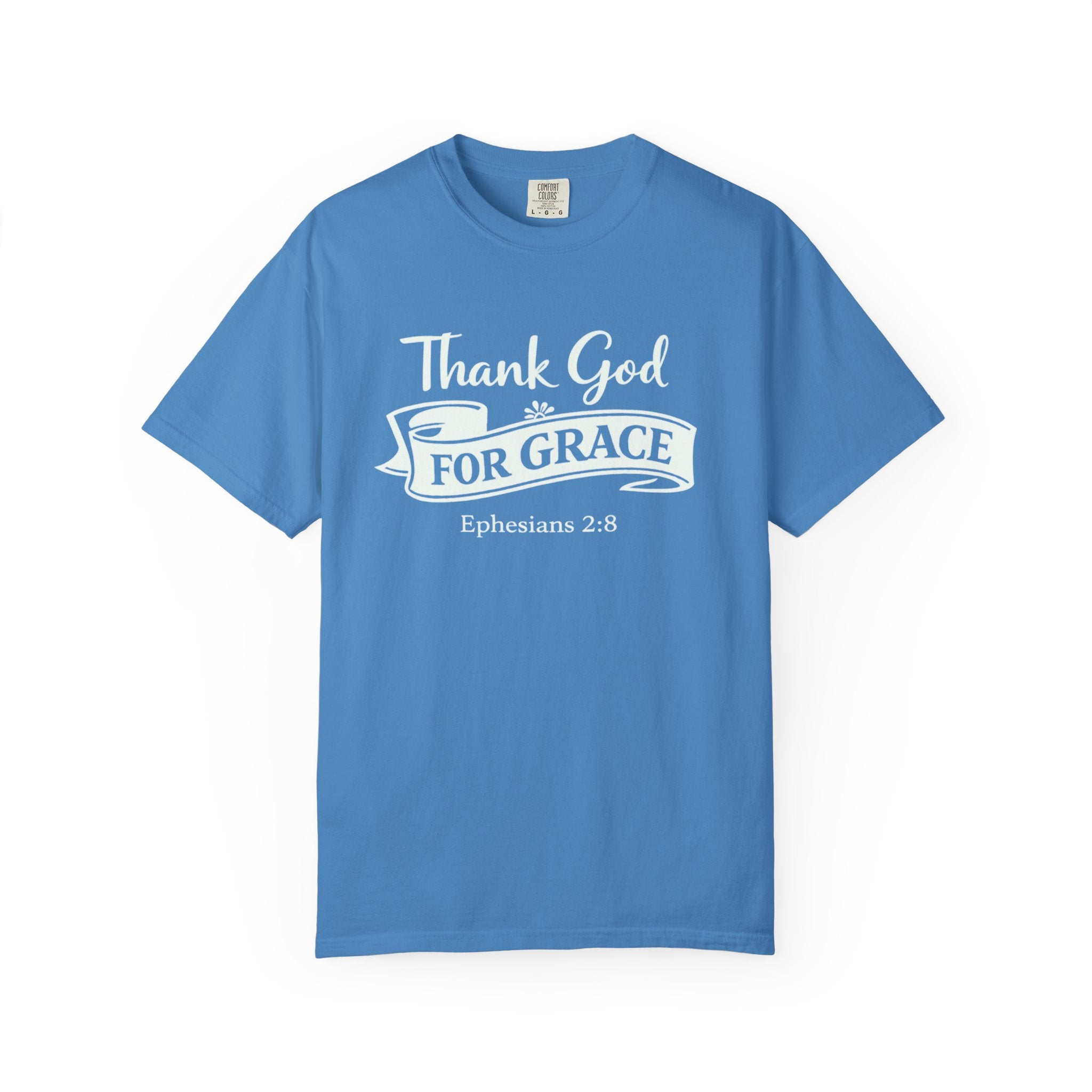 Thank God For Grace T-Shirt — Christian Faith Graphic Tee (Ephesians 2:8)