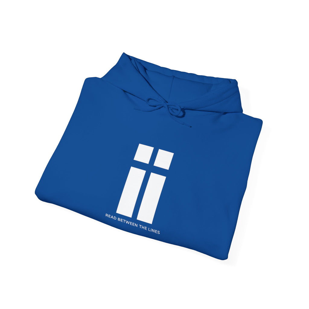 Womens Minimalist 'ii' Logo Hoodie Subtle Monochrome Graphic Pullover