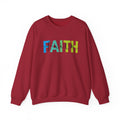 Faith Colorblock Crewneck Sweatshirt — Inspirational Christian Pullover