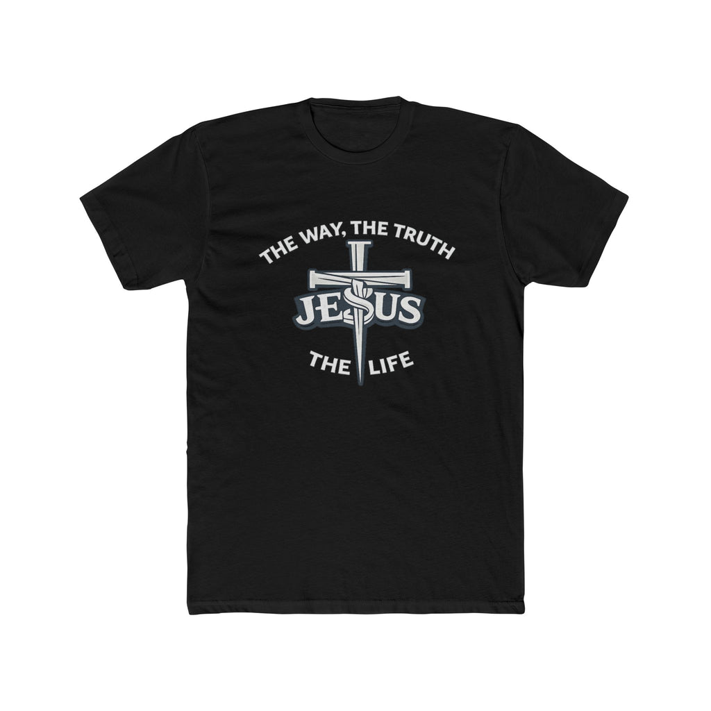 Jesus Cross Design T-Shirt | The Way The Truth & Life Christian Tee