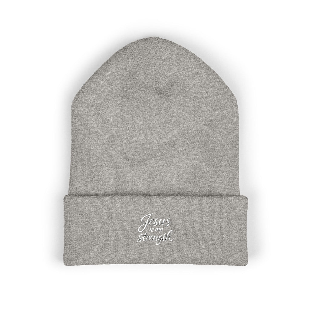 Embroidered Classic Cuffed Beanie — Minimal Script Logo