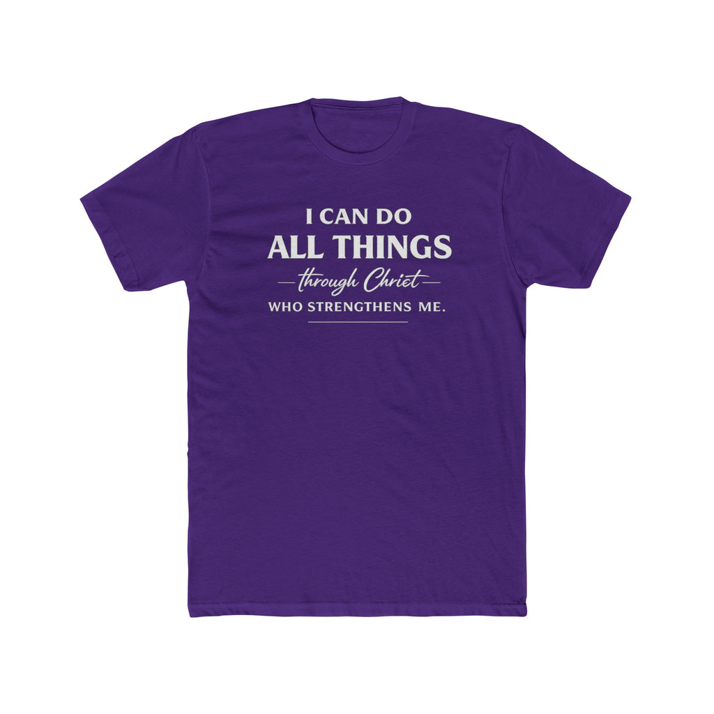 I Can Do All Things Christian Shirt | Crew Tee, Faith Typography