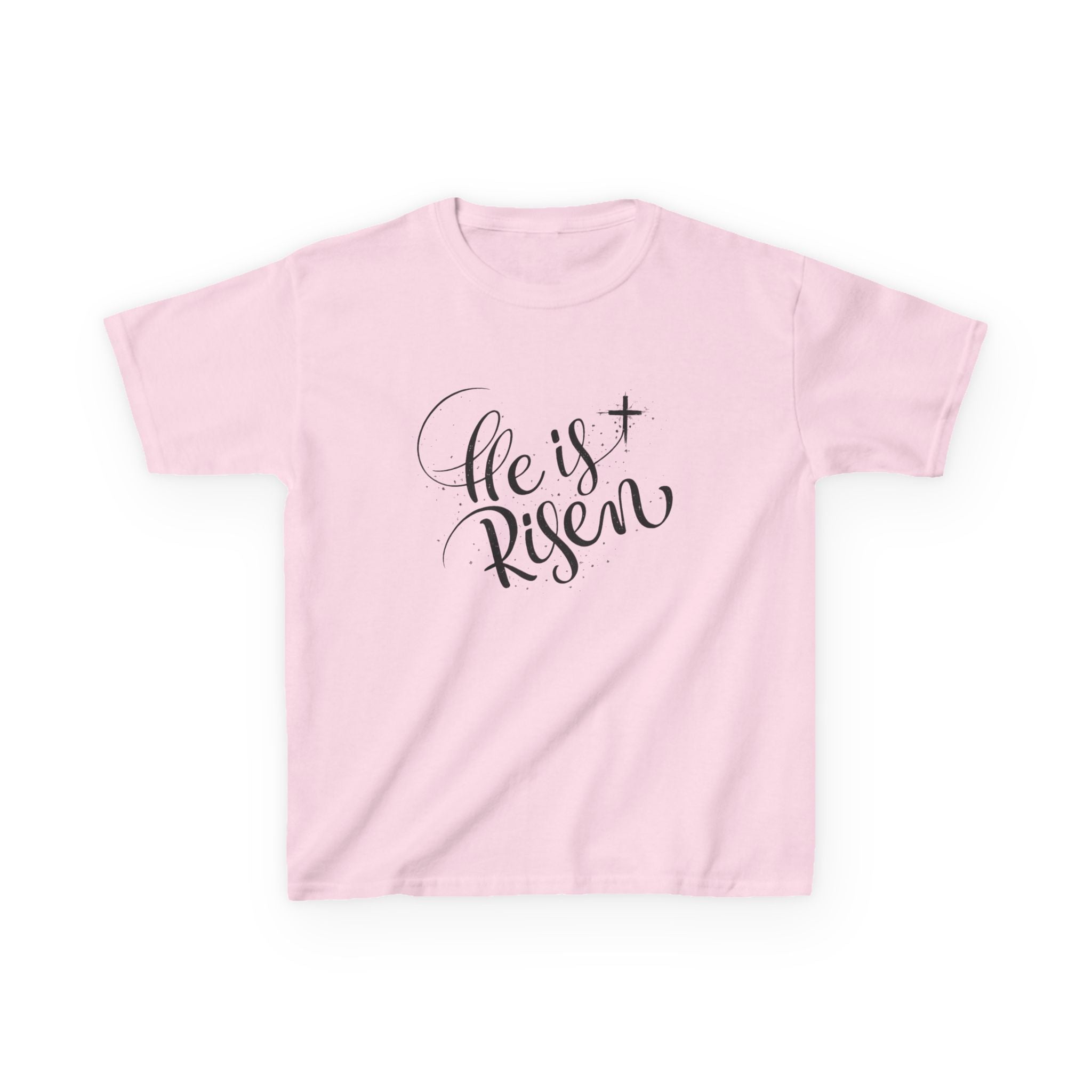 Boys  Kids T-Shirt  "He Is Risen" Easter Christian Tee
