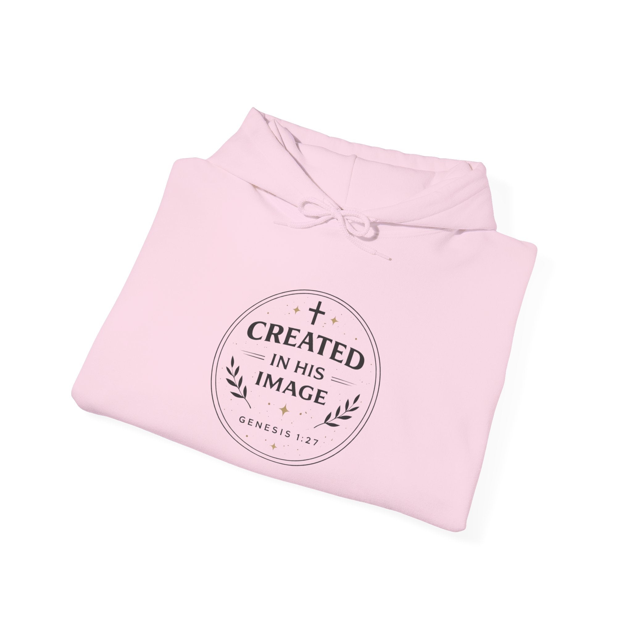 Womens Created in His Image Hoodie — Christian Faith Hooded Sweatshirt