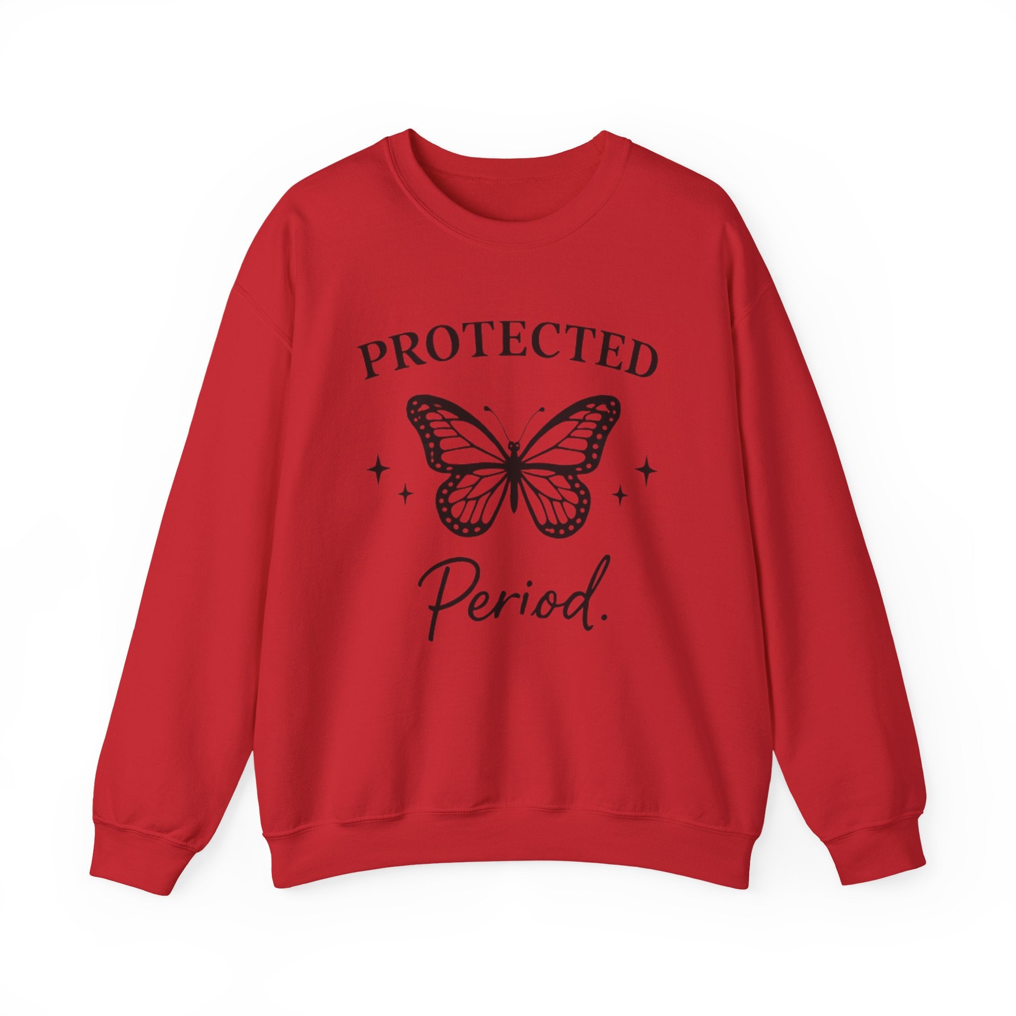 Womens Protected. Period. Crewneck Sweatshirt