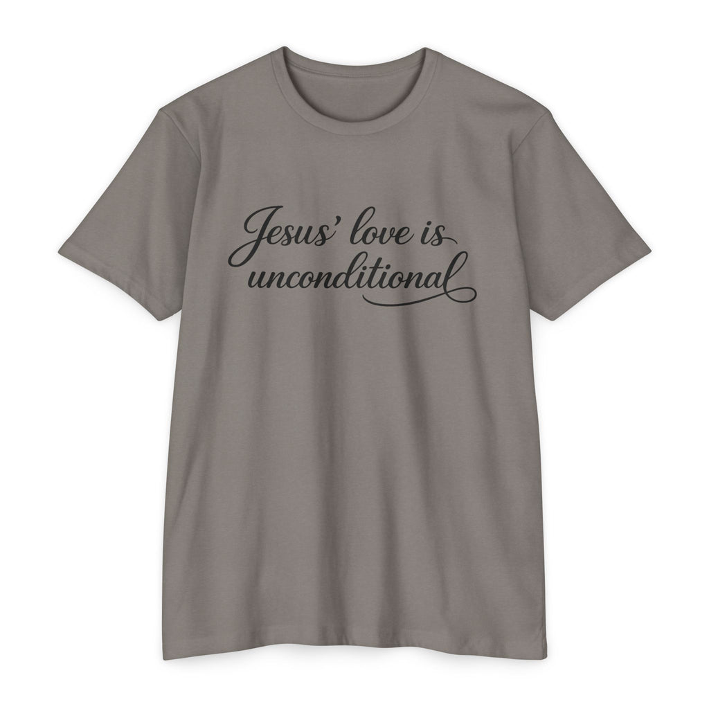 Women Jesus' love is unconditional T-Shirt | Christian Scripture Tee