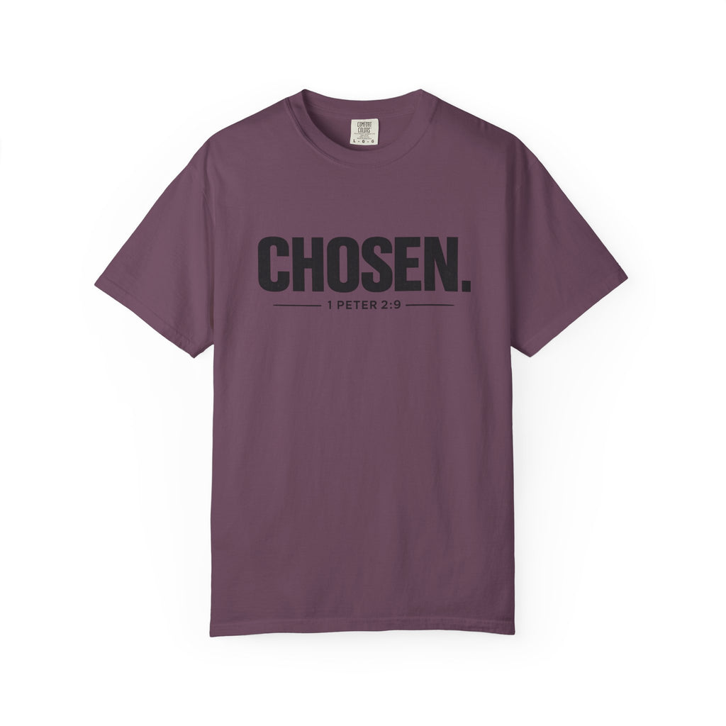 Chosen. T-Shirt — Christian Faith Graphic Tee (1 Peter 2:9)