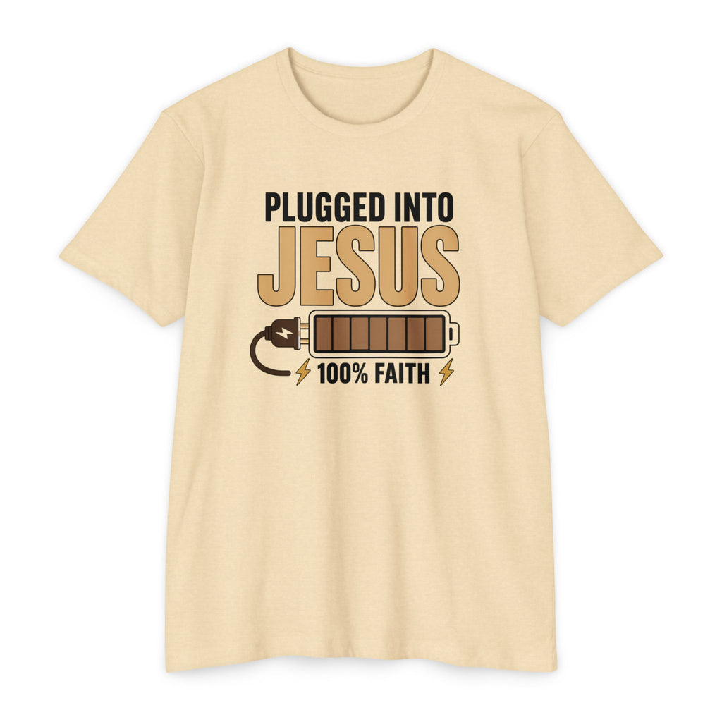 Womens Plugged Into Jesus T-Shirt |