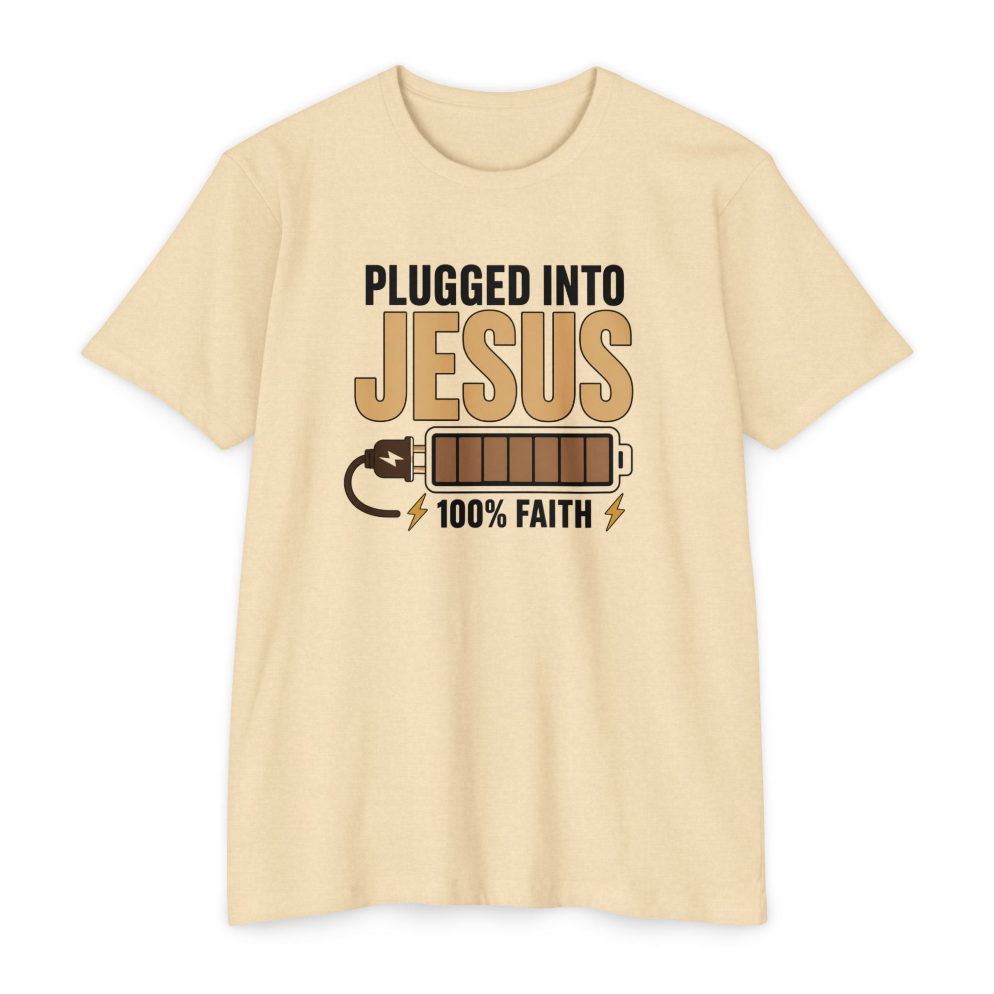 Womens Plugged Into Jesus T-Shirt |
