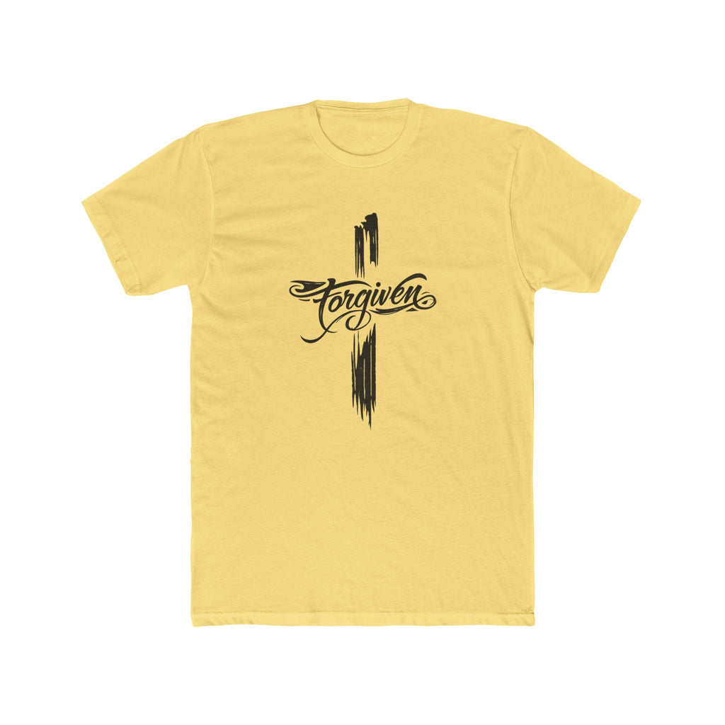 Forgiven Script Cross Tee | Faith Christian Religious Shirt