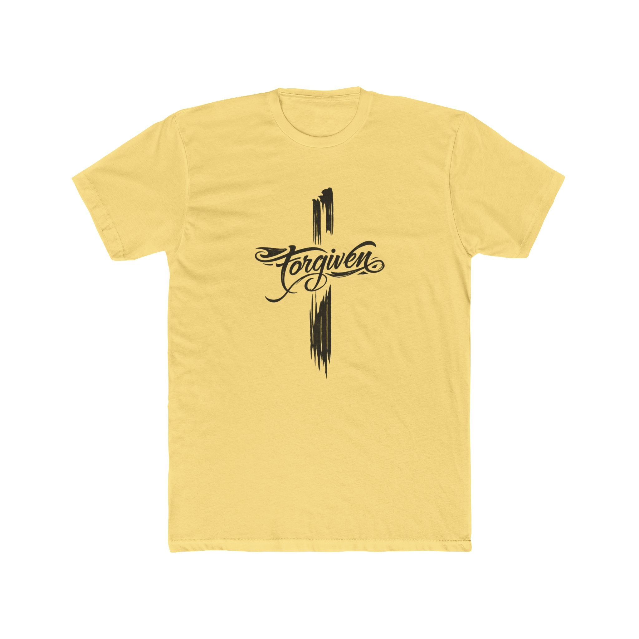 Forgiven Script Cross Tee | Faith Christian Religious Shirt
