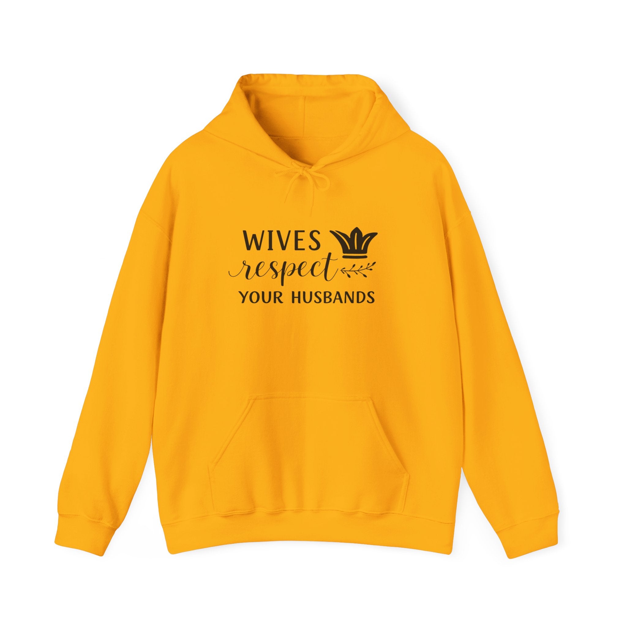 Womens Hoodie  "Wives Respect Your Husbands" Faith-Based Christian Message Hoodie
