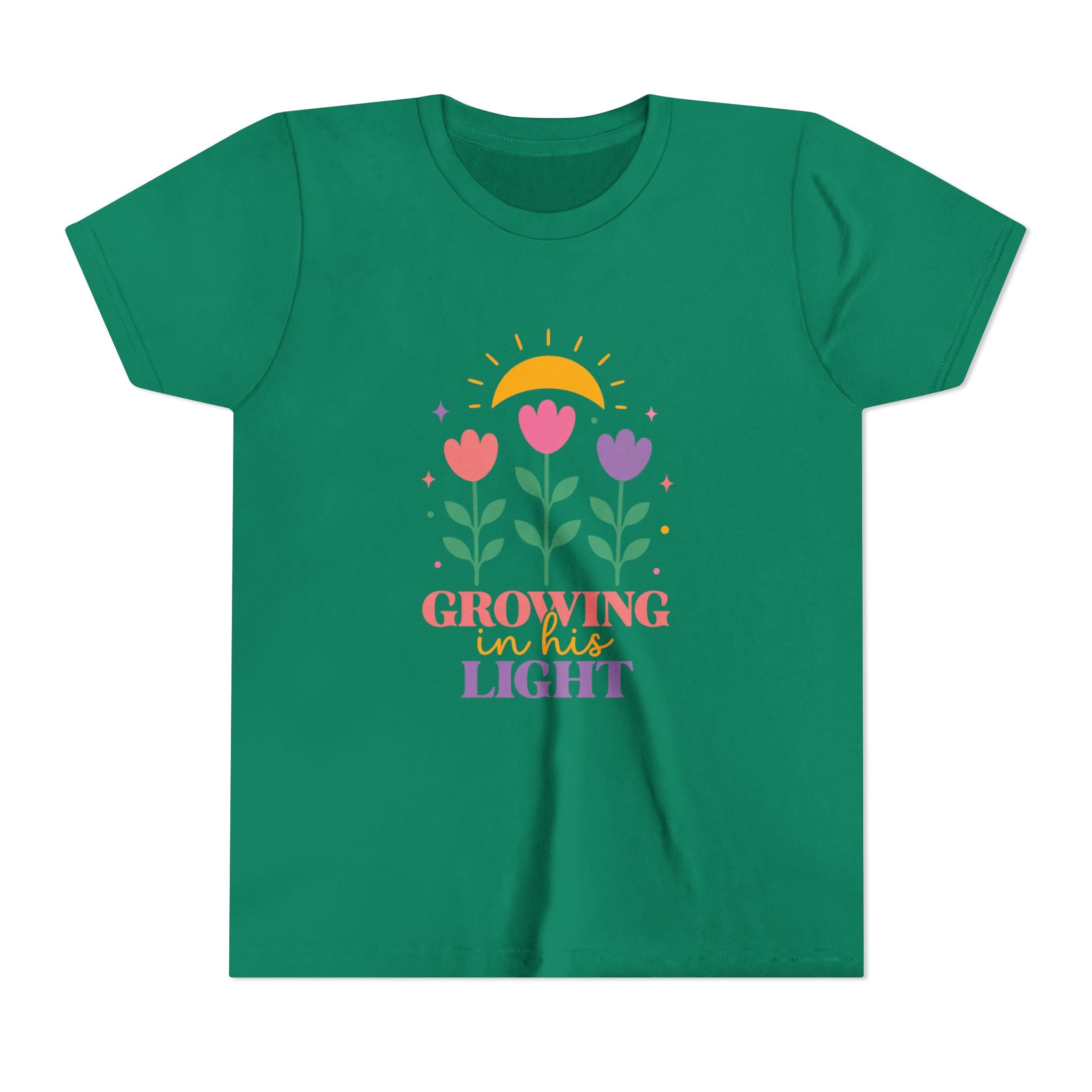 Girls "Growing in the Light" Floral Sunflower Design
