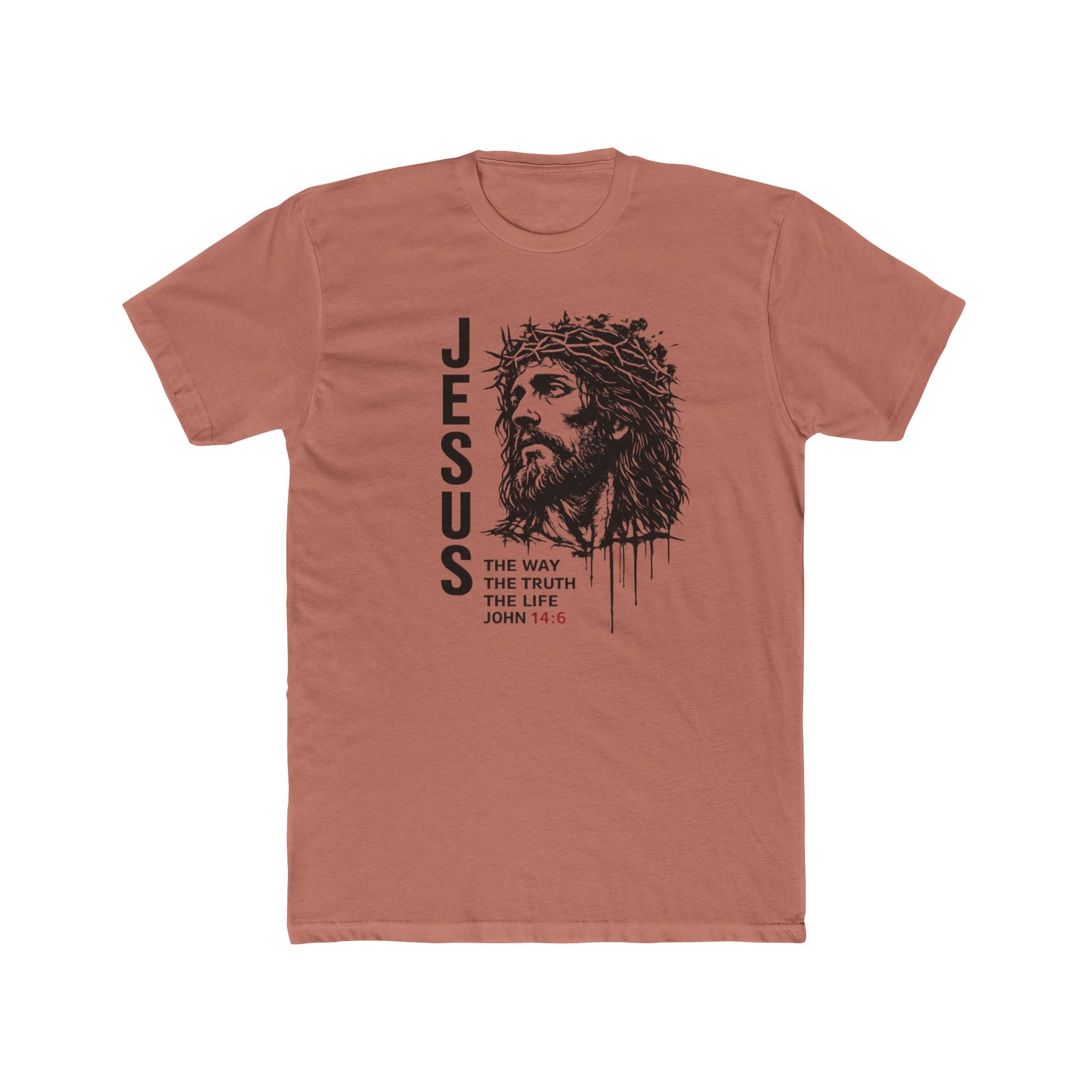 Mens Jesus The Way The Truth The Life Christian Tee