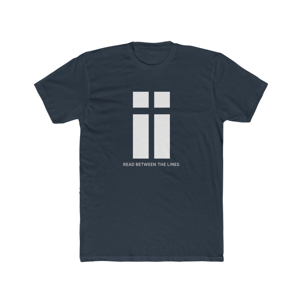 Read Between the Lines graphic Tee | Minimalist Cross Design