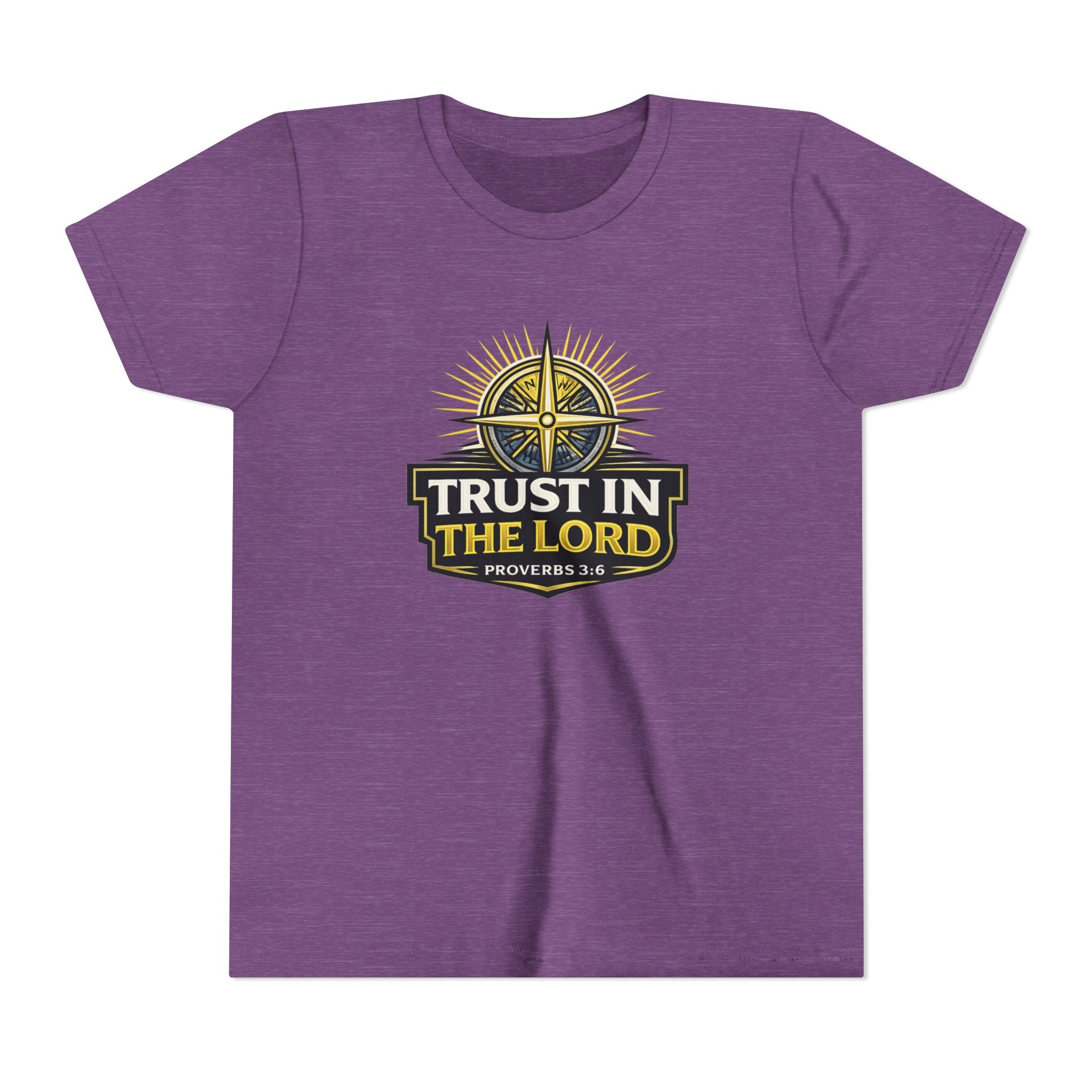 Youth Tee - "Trust in the Lord" Compass Design (Proverbs 3:5-6)