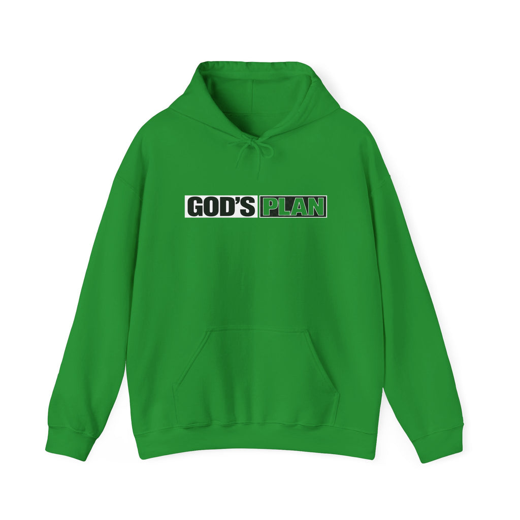 God's Plan Hoodie — Minimal Faith Graphic Hooded Sweatshirt
